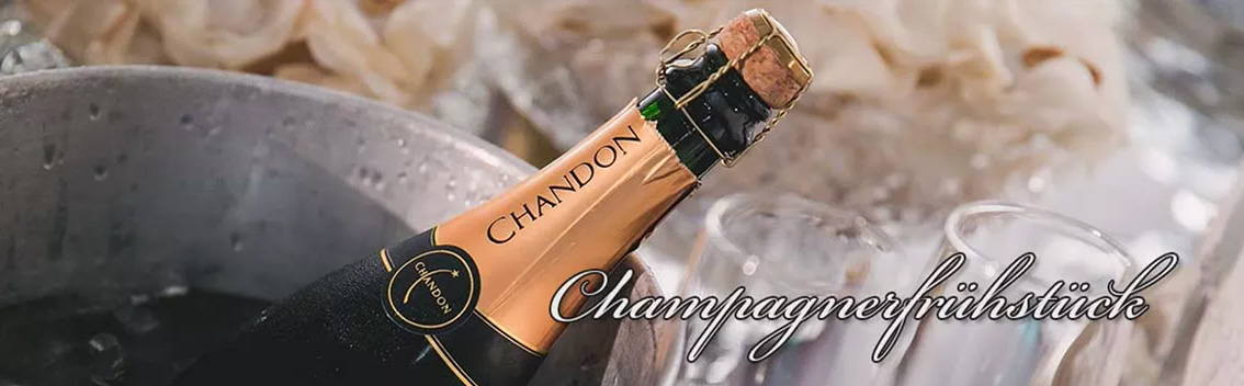 Champagnerflasche in Kühlbehälter